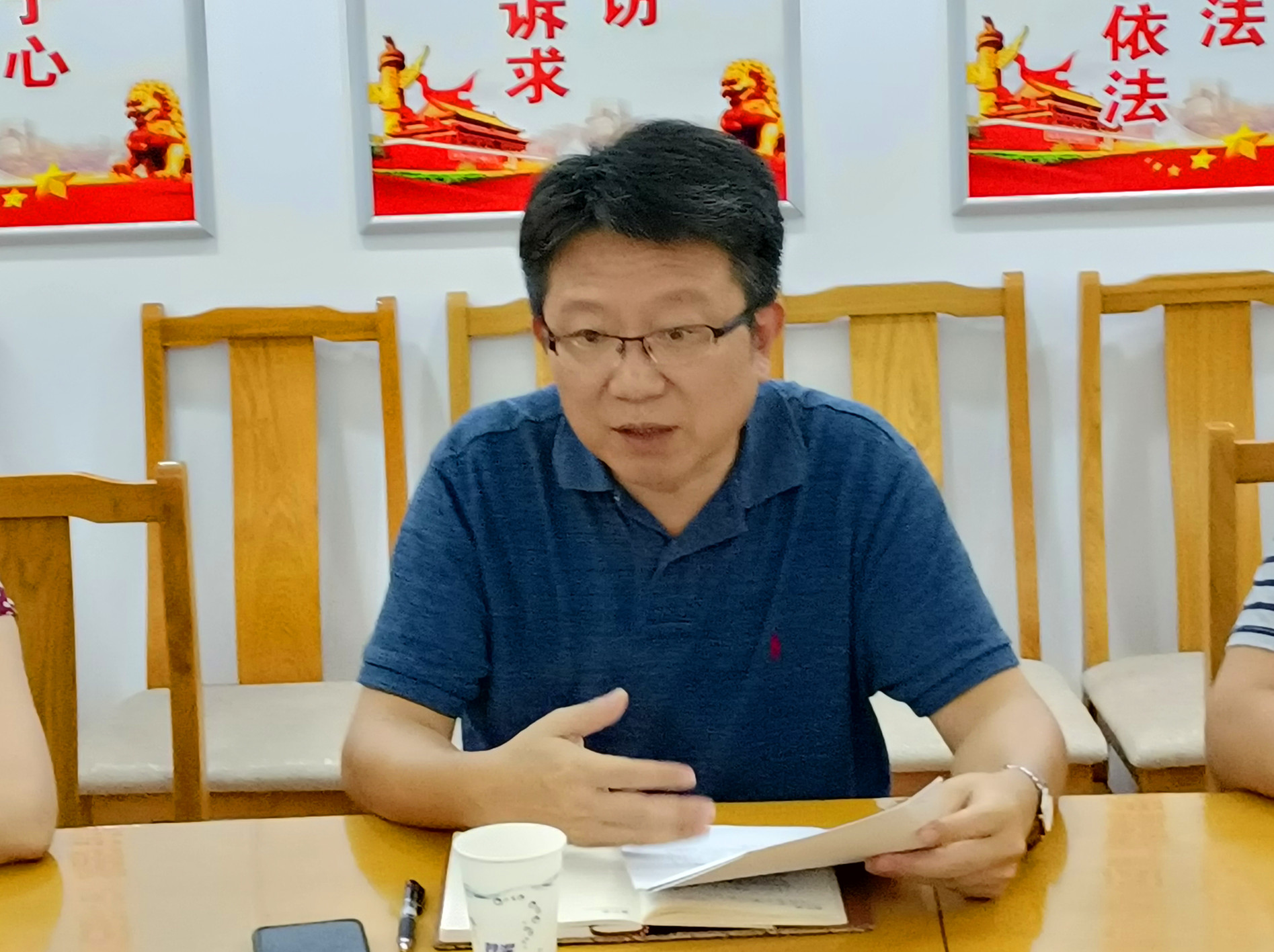 市科协顾元刚副主席深入我学会调研服务